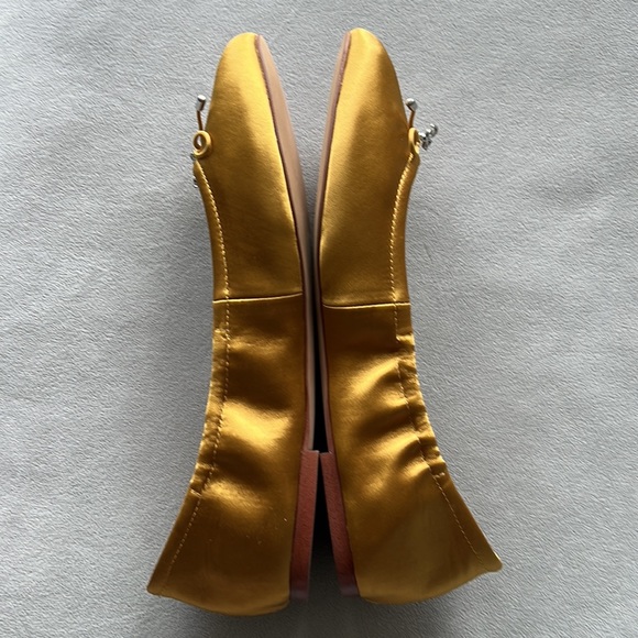 New (NWOB) Sam Edelman Felicia Ballet Flat in Gold Satin Size 8 M - Picture 4 of 8